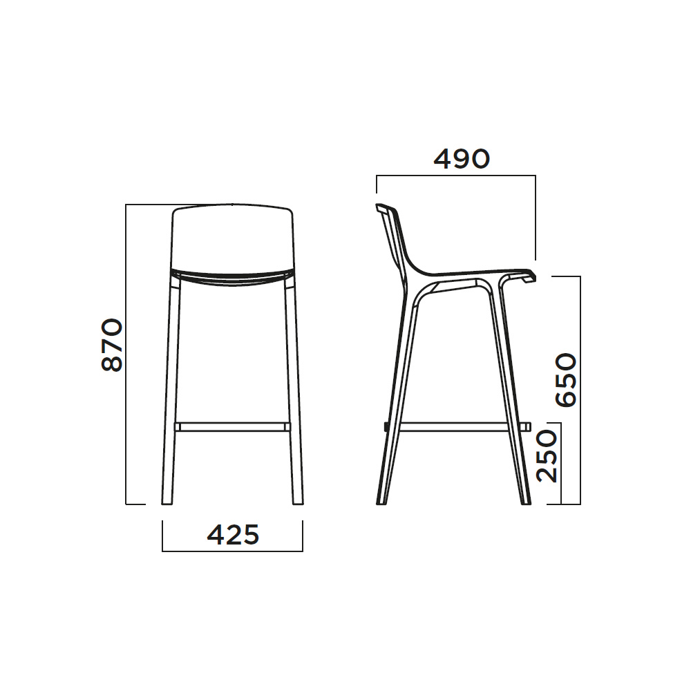 Infiniti Seame Kitchen Stool matala baarituoli