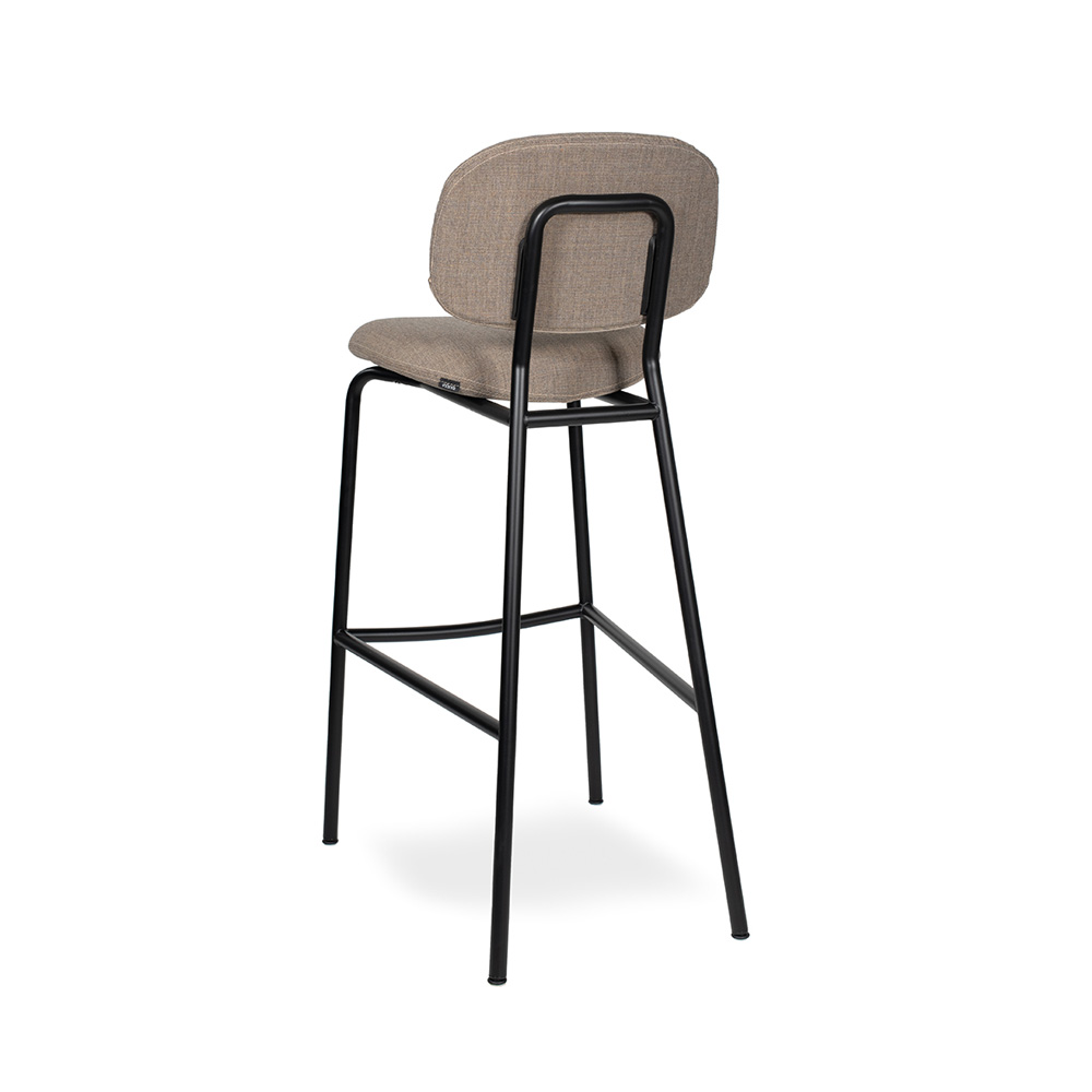 Infiniti_Tondina_Fat_Bar_Stool_Baarituoli_verhoiltu_putkijalat_06 - Edella Infiniti Tondina Fat Bar Stool korkea baarituoli
