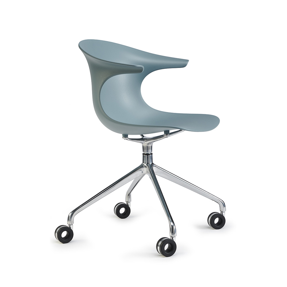 Infiniti_Loop_Mono_Swivel_With_Castors_neuvottelutuoli_asiakastuoli_ristikkojalka_pyörillä_01 - Edella Infiniti Loop Mono Swivel tuoli