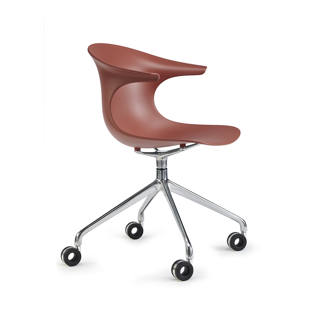 Infiniti_Loop_Mono_Swivel_With_Castors_neuvottelutuoli_asiakastuoli_ristikkojalka_pyörillä_02 - Edella Infiniti Loop Mono Swivel tuoli