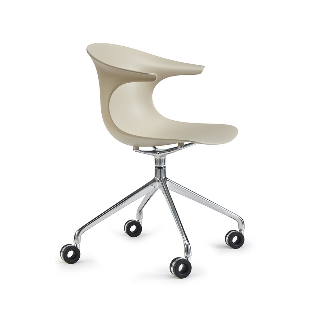 Infiniti_Loop_Mono_Swivel_With_Castors_neuvottelutuoli_asiakastuoli_ristikkojalka_pyörillä_03 - Edella Infiniti Loop Mono Swivel tuoli