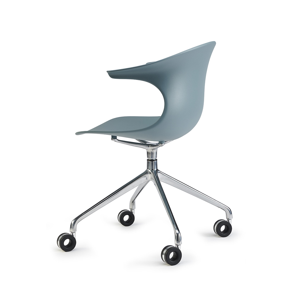 Infiniti_Loop_Mono_Swivel_With_Castors_neuvottelutuoli_asiakastuoli_ristikkojalka_pyörillä_07 - Edella Infiniti Loop Mono Swivel tuoli