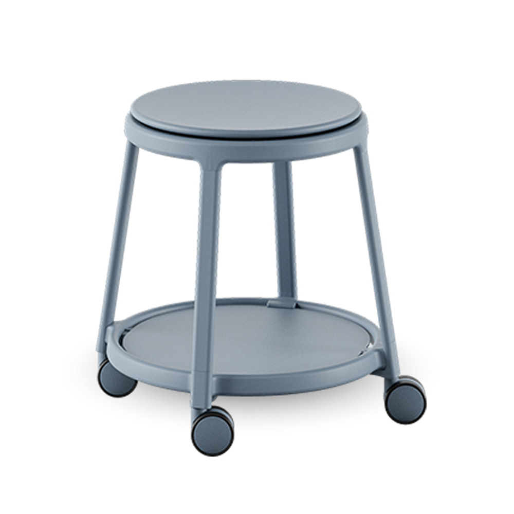 Infiniti Round&Roll Stool Plastic Seat Fixed jakkara
