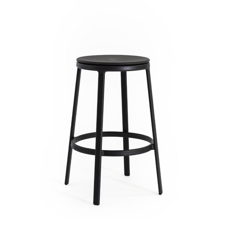 Infiniti Round&Round Kitchen Stool Plastic Seat Fixed matala baarijakkara