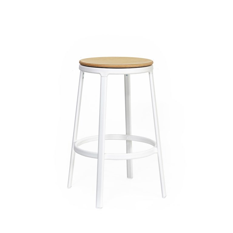 Infiniti Round&Round Kitchen Stool Wooden Seat Swivel matala baarijakkara pyörivä