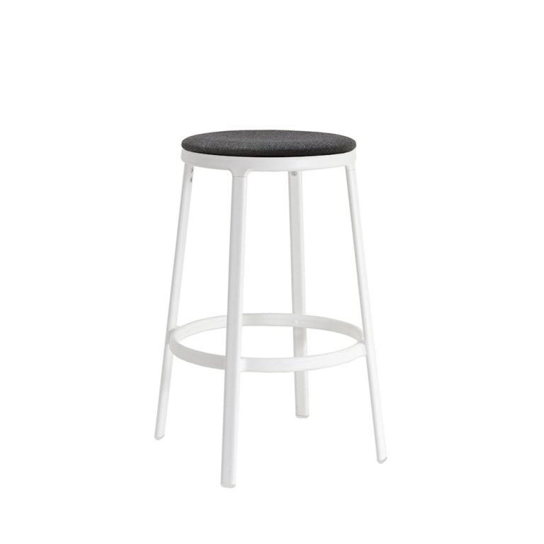 Infiniti Round&Round Kitchen Stool Upholstered Seat Fixed matala baarijakkara