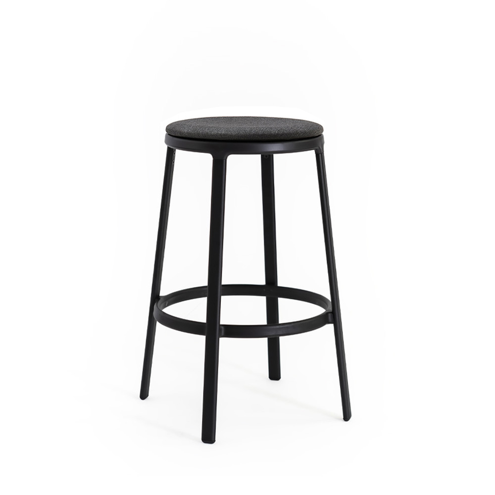 Infiniti Round&Round Kitchen Stool Upholstered Seat Swivel matala baarijakkara pyörivä
