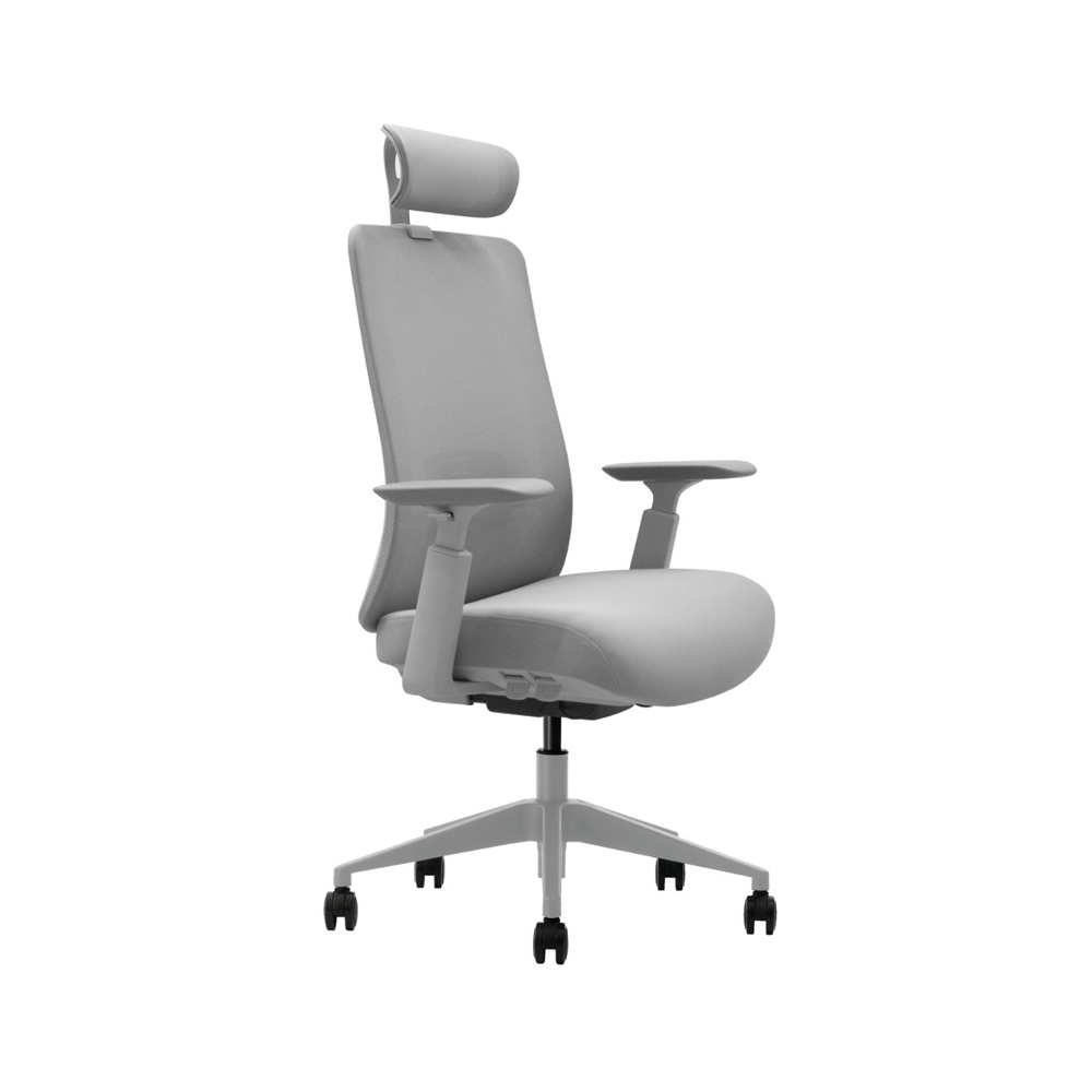 SELECTed_Aera_Mesh_työtuoli_toimistotuoli_verkkoselkänoja_niskatuki_06 - Edella SELECTed Aera Mesh Grey työtuoli niskatuella