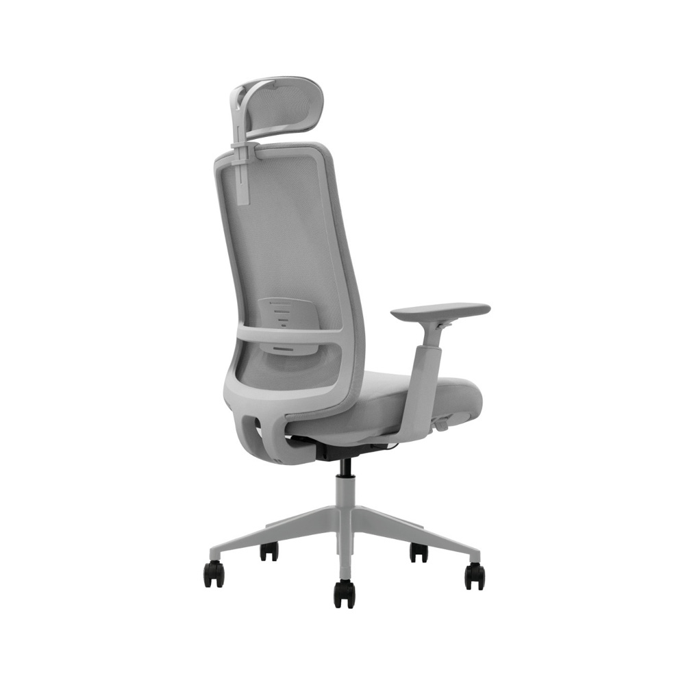 SELECTed_Aera_Mesh_työtuoli_toimistotuoli_verkkoselkänoja_niskatuki_10 - Edella SELECTed Aera Mesh Grey työtuoli niskatuella