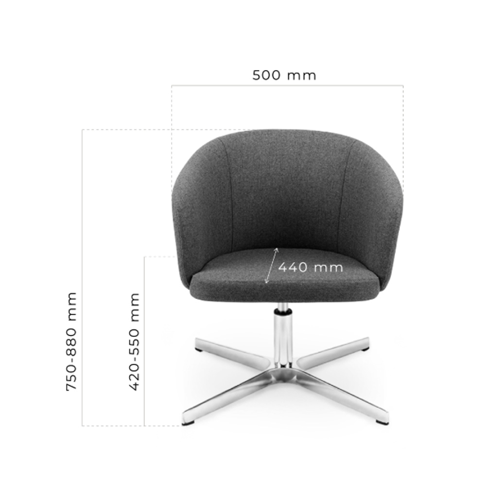 MJ Design Sic Biss 1 BS4LBL neuvottelutuoli