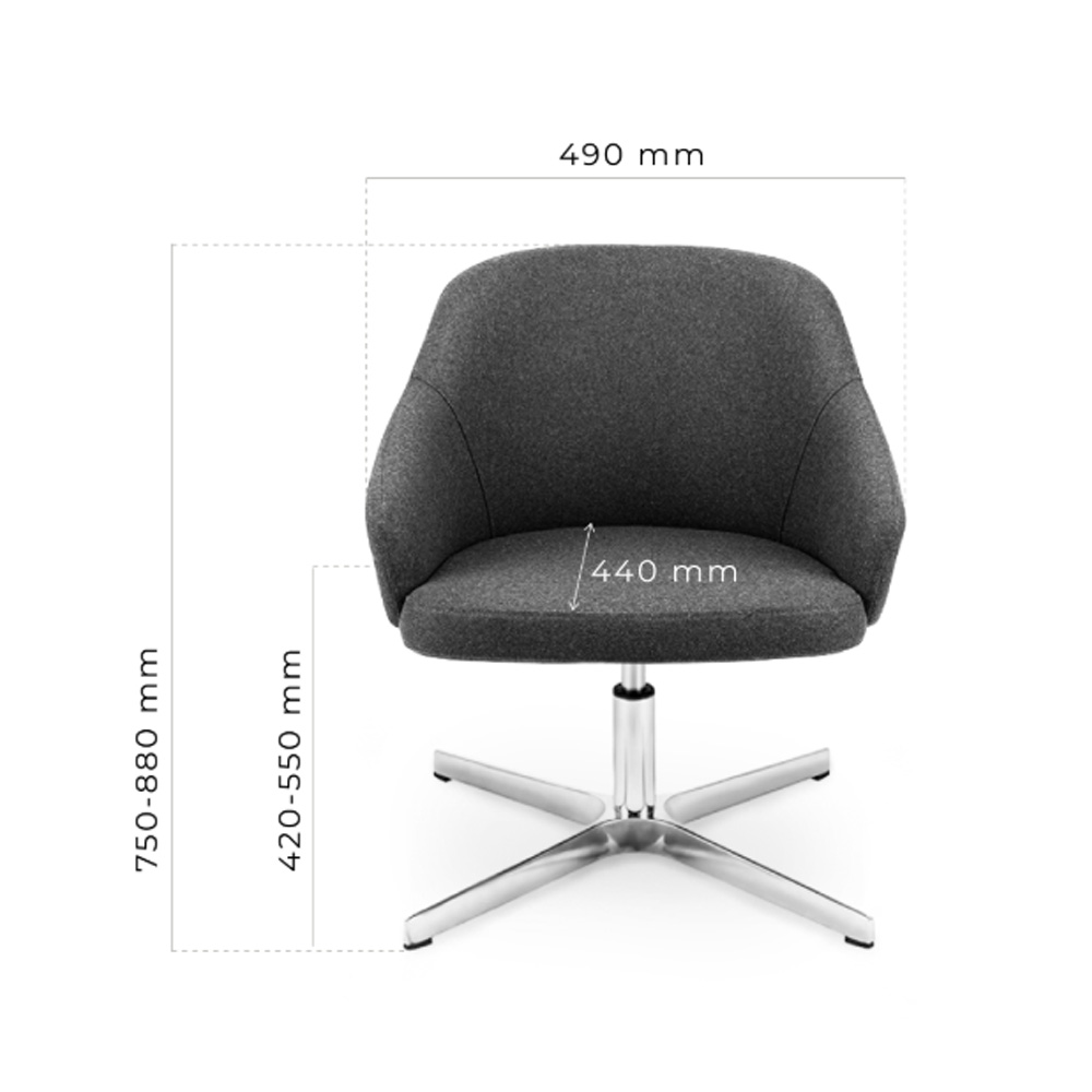 MJ Design Sic Biss 3 BS4LBL neuvottelutuoli