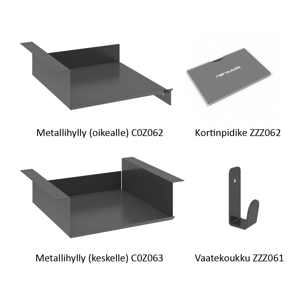 Narbutas_Choice_lokerikkokaapin_lisävarusteet_01 - Edella Narbutas Choice Locker LP2 lokerikkokaappi