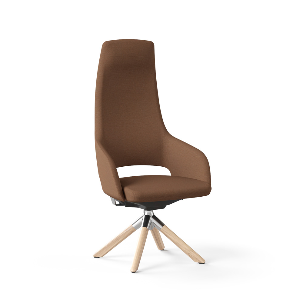 Narbutas Sandie High Swivel Wood neuvottelutuoli
