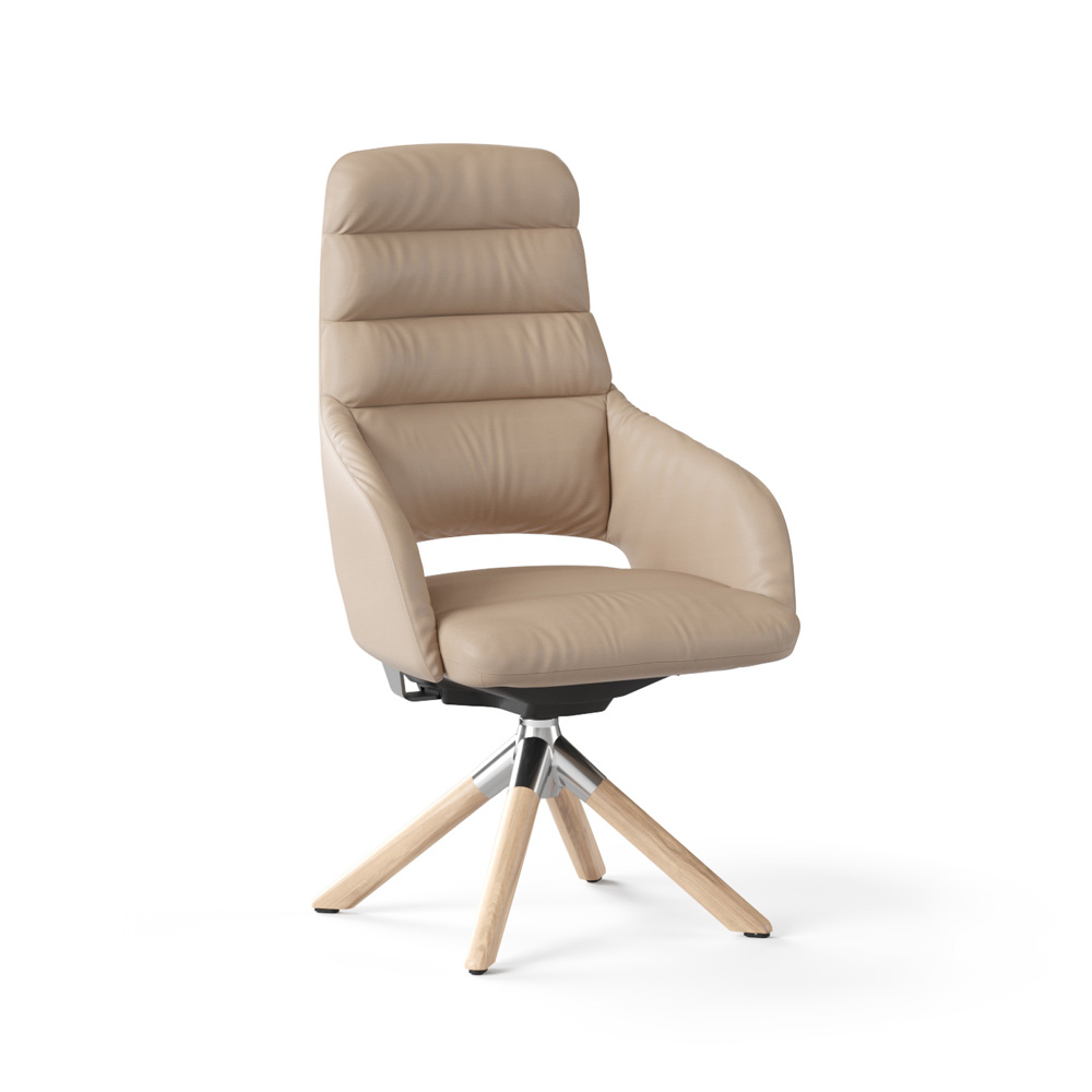 Narbutas Sandie Medium Swivel Wood P neuvottelutuoli