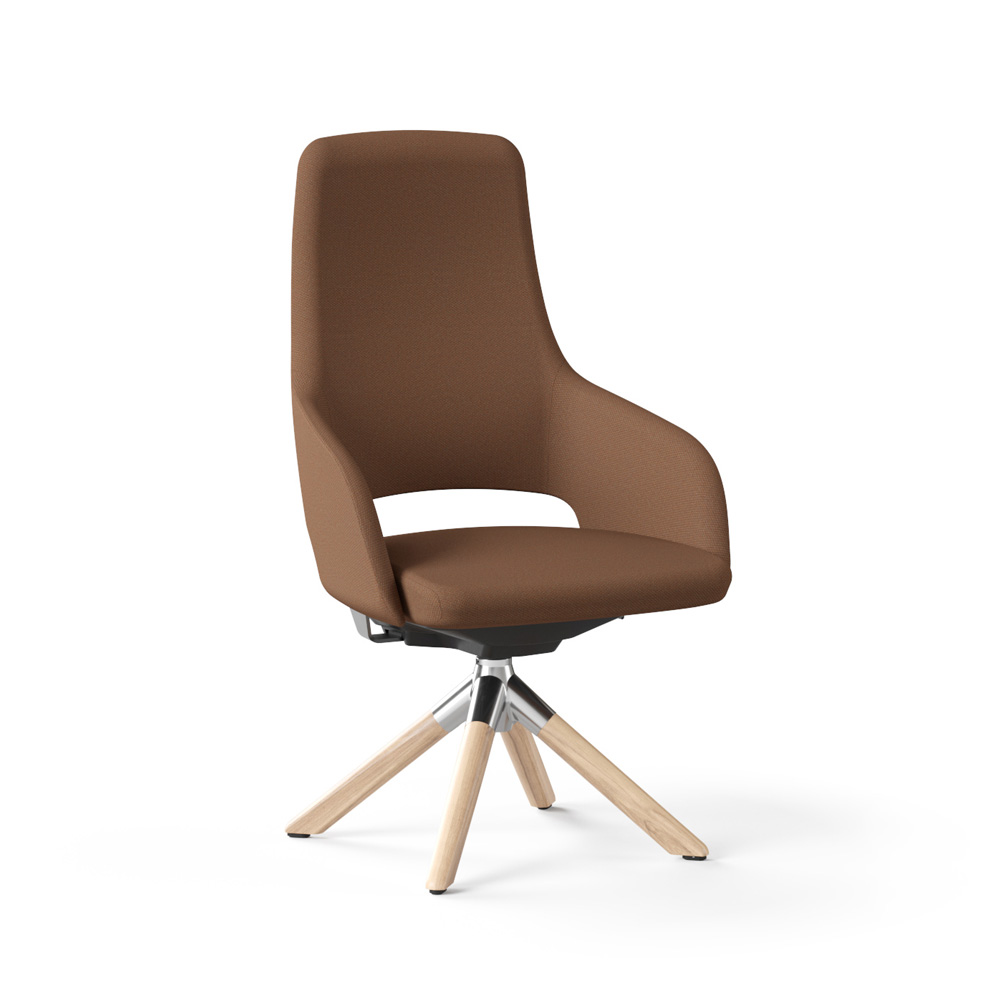 Narbutas Sandie Medium Swivel Wood neuvottelutuoli