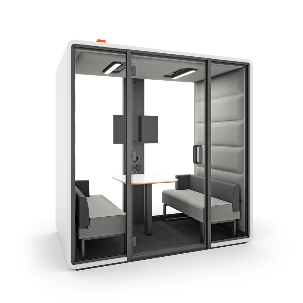 Mikomax_Hushoffice_HushFree_Access_M_4-hengen_vetäytymistila_hiljainen_tila_02 - Edella Hushoffice HushFree Access M.A 4-hengen esteetön vetäytymistila