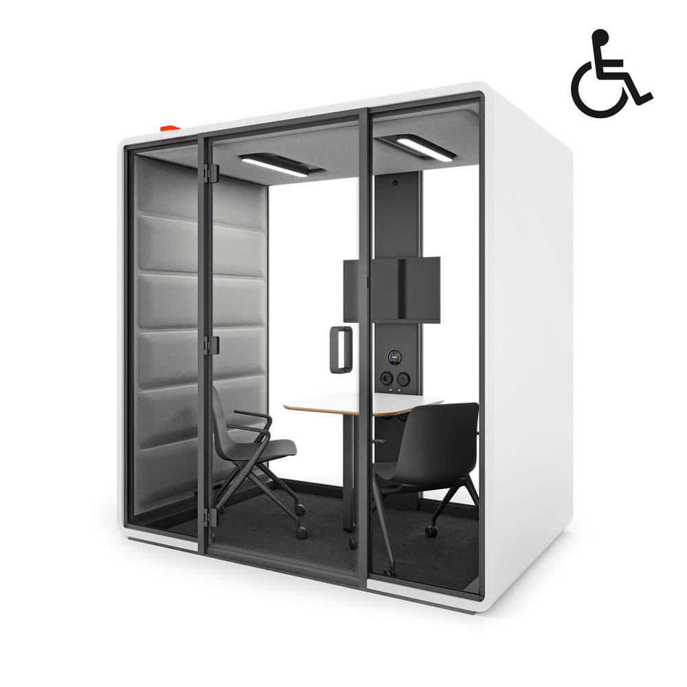 Mikomax_Hushoffice_HushFree_Access_M_4-hengen_vetäytymistila_hiljainen_tila_16 - Edella Hushoffice HushFree Access M.B 4-hengen esteetön vetäytymistila