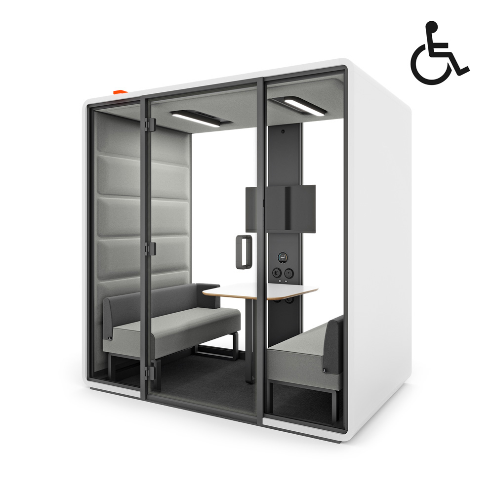 Mikomax_Hushoffice_HushFree_Access_M_4-hengen_vetäytymistila_hiljainen_tila_17 - Edella Hushoffice HushFree Access M.A 4-hengen esteetön vetäytymistila
