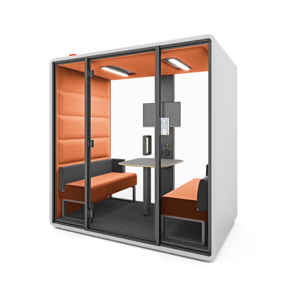 Mikomax_Hushoffice_HushFree_M_4-hengen_vetäytymistila_hiljainen_tila_01 - Edella Hushoffice HushFree M 4-hengen vetäytymistila