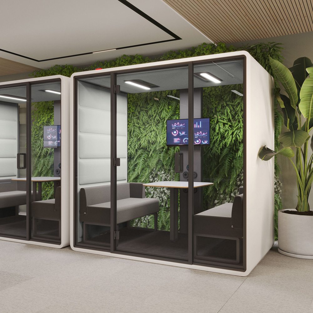 Mikomax_Hushoffice_HushFree_M_4-hengen_vetäytymistila_hiljainen_tila_05 - Edella Hushoffice HushFree M 4-hengen vetäytymistila