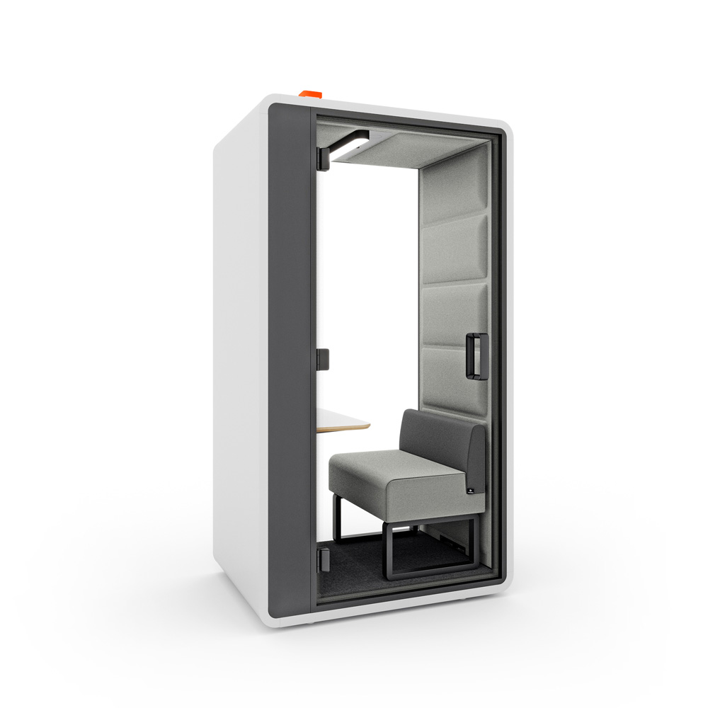 Mikomax_Hushoffice_HushFree_S_Hybrid_1-hengen_vetäytymistila_työskentelykoppi_02 - Edella Hushoffice HushFree S Hybrid työskentelykoppi