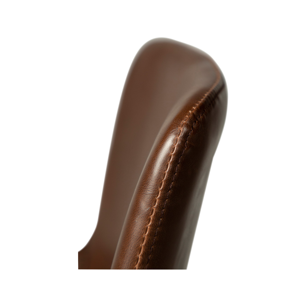 Danform_HYPE-BAR-STOOL_baarituoli_-vintage_cocoa_art_leather_w_black_metal_legs_09 - Edella Dan-Form Hype Bar Stool baarituoli korkea keinonahka