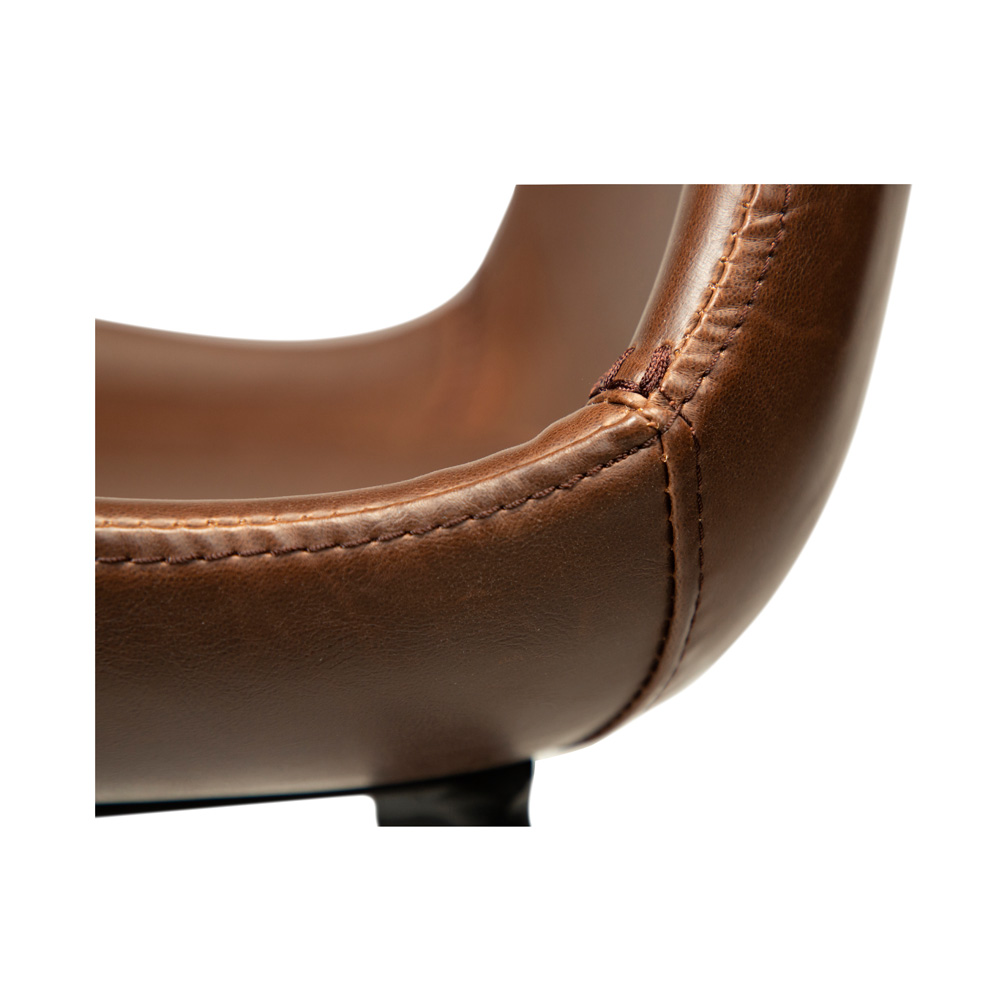 Danform_HYPE-BAR-STOOL_baarituoli_-vintage_cocoa_art_leather_w_black_metal_legs_10 - Edella Dan-Form Hype Bar Stool baarituoli korkea keinonahka