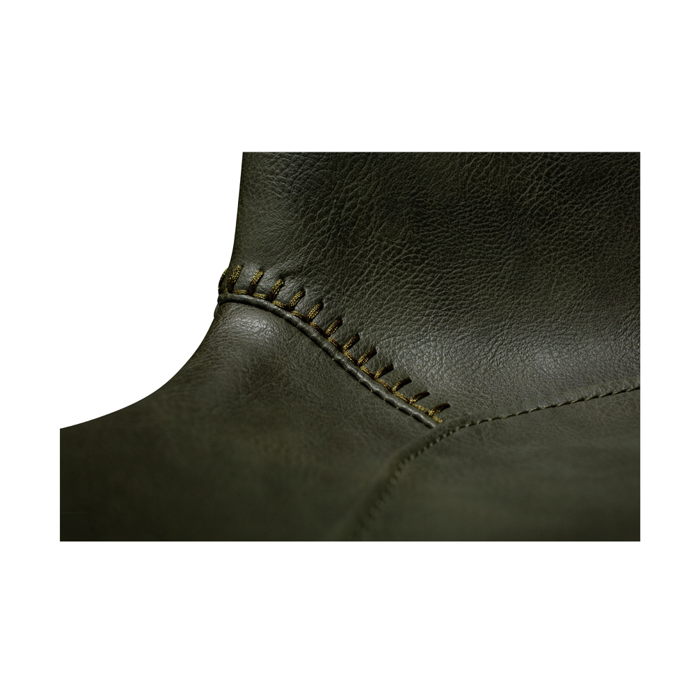 Danform_HYPE_COUNTER_STOOL_baarituoli_matala_vintage_green_art_leather_w_black_legs_07 - Edella Dan-Form Hype Counter Stool baarituoli matala keinonahka