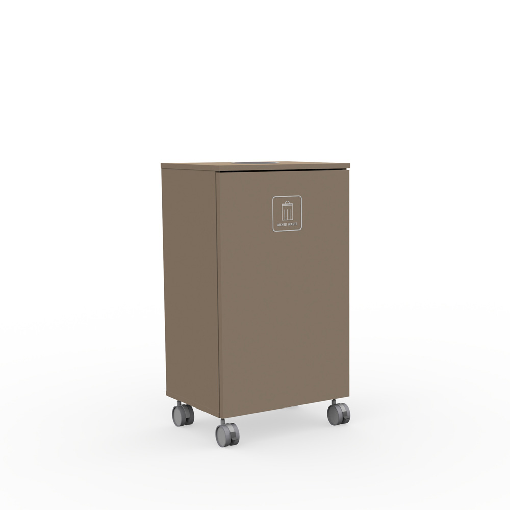 Max_Large_L1_Cappucino_jätteiden_lajitteluvaunu_lajittelukaappi_01 - Edella Edella Max Large L-L1 jätteiden lajittelukaappi (150 L)
