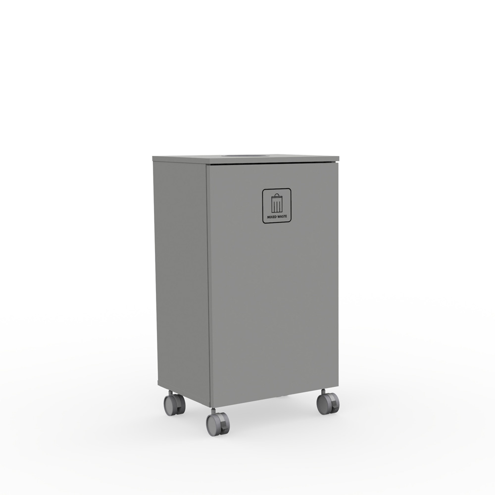 Max_Large_L1_Chincilla_grey_jätteiden_lajitteluvaunu_lajittelukaappi_01 - Edella Edella Max Large L-L1 jätteiden lajittelukaappi (150 L)